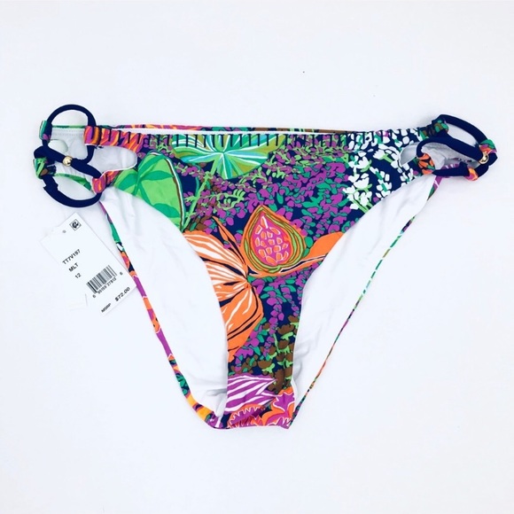 •Trina Turk Tropical Print Bikini Bottom G223 - Picture 2 of 8
